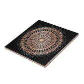 Rose Gold Black Mandala Fliese (Seite)