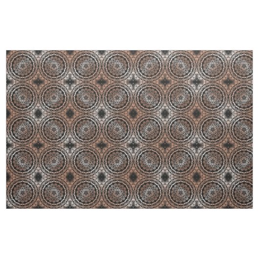 Rose Gold Black Mandala Pattern Stoff (Fat Quarter (45,7 x 55,9 cm))