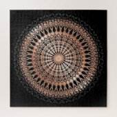 Rose Gold Black Mandala Puzzle (Vertikal)