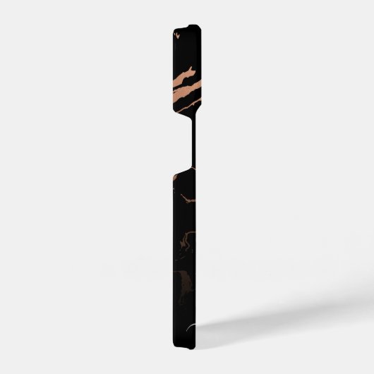 Rose Gold Black Marble iPhone Hülle (Rechte Seite)