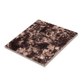 Rose Gold Black Marble Trendy Modern Chic Stilvoll Fliese (Seite)