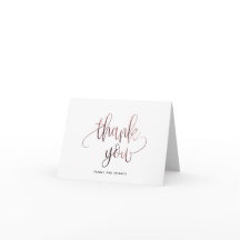 Rose Gold Black Script Typografy Wedding