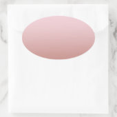 Rose Gold Blank Template hinzufügen Text Elegant Ovaler Aufkleber (Tasche)