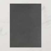 Rose Gold Blätter Chalk Hochzeiten Details Begleitkarte (Rückseite)