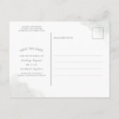 Rose Gold Blätter Grüne  Foto Ankündigungspostkarte (Rückseite)