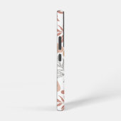 Rose Gold-Blätter Personalisierte Namensvorlage Samsung Galaxy Hülle (Rechte Seite)