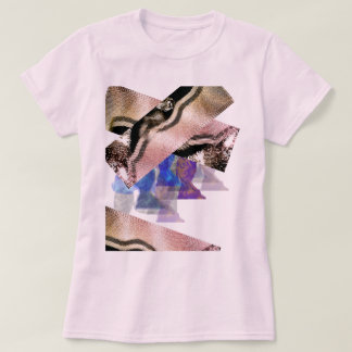 Rose-Gold-Blip-Ligatur T-Shirt