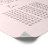 Rose Gold Blooms Poster (Ecke)