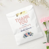 Rose Gold Bloral Blush Danke Brautparty Geschenktütchen (Versiegelt)