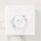 Rose Gold Blue Greenerric Geometric Baby Dusche Geschenkanhänger (Beispiel)