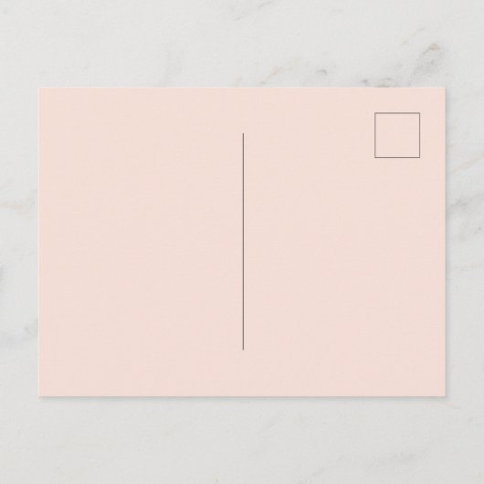 Rose Gold Blume Eukalyptus Grüne Hochzeit Postkarte (Rückseite)