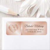 Rose Gold Blume Herz (Insitu)