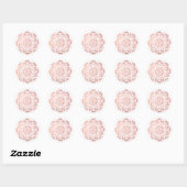 Rose Gold Blume Mandala Sticker (Blatt)