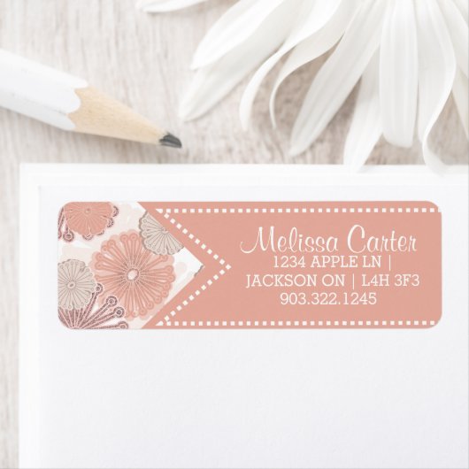 Rose Gold Blume Muster (Insitu)