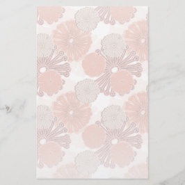 Rose Gold Blume Muster Briefpapier