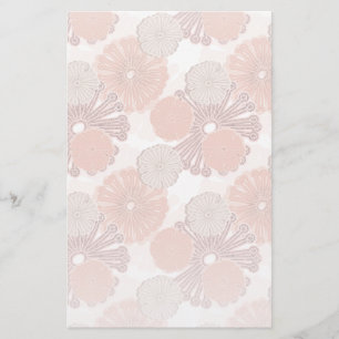 Rose Gold Blume Muster Briefpapier