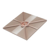 Rose Gold Blume Muster Fliese (Seite)