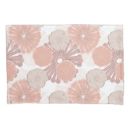 Rose Gold Blume Muster Kissenbezug