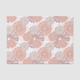 Rose Gold Blume Muster Seidenpapier