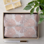 Rose Gold Blume Muster Seidenpapier (Geschenk)