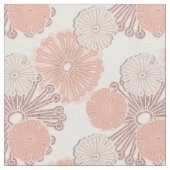 Rose Gold Blume Muster Stoff (Nahaufnahme)