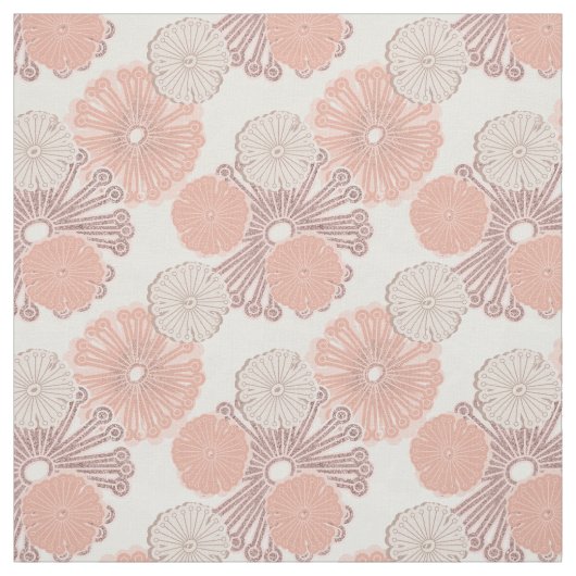 Rose Gold Blume Muster Stoff (Muster)