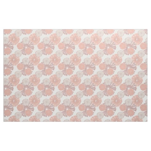Rose Gold Blume Muster Stoff (Fat Quarter (45,7 x 55,9 cm))