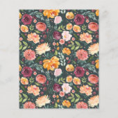 Rose Gold Blumenbrunch Babydusche (Rückseite)