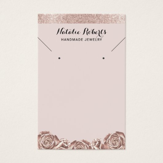 Rose Gold Blumenschmuck mit Necklace Display (Vorderseite)