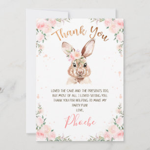 Rose Gold Blumenstrauß Geburtstag Danke Karte