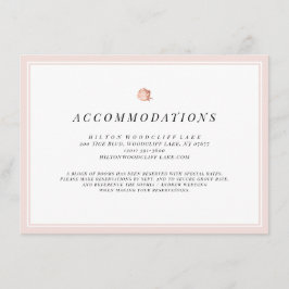 Rose Gold Blumenstrauß Minimalistische Hochzeitsun Begleitkarte