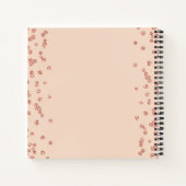 Rose Gold Blush 30. Geburtstag Gästebuch Confetti Notizblock (Rückseite)
