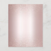 Rose Gold Blush Blues Brautparty Einladung (Rückseite)