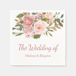 Rose Gold & Blush Blume Hochzeit von Napkin Serviette