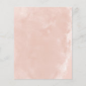 Rose Gold Blush Dress 21. Geburtstag Einladung (Rückseite)