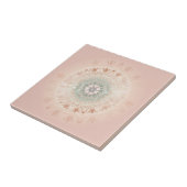 Rose Gold Blush Floral Mandala Fliese (Seite)