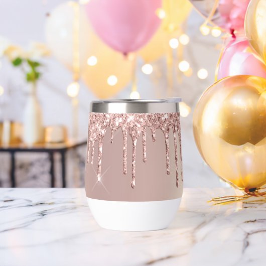 Rose Gold Blush Glitzer Funkelnd Tropfen (Junggesellenabschied)