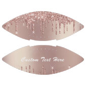 Rose Gold Blush Glitzer Ihr Textname Football (Paneele)