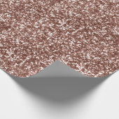 Rose Gold Blush Glitzer Nahtloses Funkelnd Glam Geschenkpapier (Ecke)