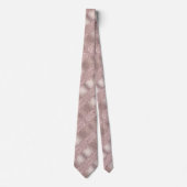 Rose Gold Blush Glitzer Neck Tie Krawatte (Vorderseite)