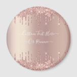 Rose Gold Blush Glitzer Sparkeln Tropfen Benutzerd Magnet<br><div class="desc">Rose Gold Blush Glitzer Sparkle Tropfen Custom Text Pink Modern - Fügen Sie Ihren einzigartigen Text oder Entfernen Text - Make Your Special Gift - Neu vergrössern und verschieben oder entfernen und fügen Sie Text / Elemente mit Anpassungstool. Design von MIGNED. Bitte schauen Sie sich meine anderen Projekte an. Sie...</div>