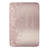 Rose Gold Blush Glitzer Sparkeln Tropfen - Ihr Tex Badematte (Vorderseite Vertikal)
