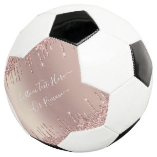 Rose Gold Blush Glitzer Sparkeln Tropfen - Ihr Tex Fußball