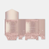 Rose Gold Blush Glitzer Sparkeln Tropfen - Ihr Tex Geschenkschachtel (Ungefaltet)