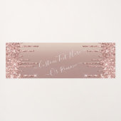 Rose Gold Blush Glitzer Sparkeln Tropfen - Ihr Tex Yogamatte (Rückseite (Horizontal))