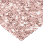 Rose Gold Blush Glitzer Sparkeln Tropfen - Text hi Tischdecke (Schrägansicht)