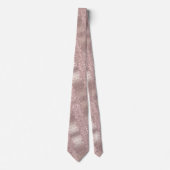 Rose Gold Blush Glitzer Sparkone Party Neck Tie Krawatte (Vorderseite)