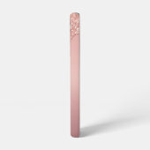 Rose Gold Blush Glitzer Sparkone Tropfen Samsung Galaxy Hülle (Linke Seite)