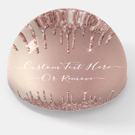 Rose Gold Blush Glitzer Sparkone Tropfen - Tex/ Na Briefbeschwerer
