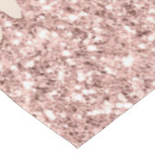 Rose Gold Blush Glitzer Tablett - Benutzerdefinier Tischdecke (Schrägansicht)